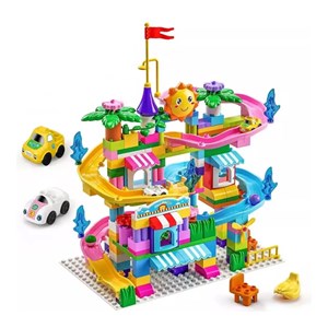 اسباب بازی لگو دوپلو سرسره ماشین 188 قطعه مدل LXA924 _اسباب بازی لگو