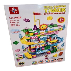 اسباب بازی لگو دوپلو سرسره ماشین 188 قطعه مدل LXA924 _اسباب بازی لگو