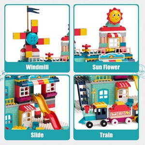 اسباب بازی لگو دوپلو شهربازی همراه با قطار 307 قطعه مدل LXA921 _اسباب بازی لگو