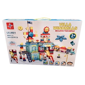 اسباب بازی لگو دوپلو شهربازی همراه با قطار 307 قطعه مدل LXA921 _اسباب بازی لگو