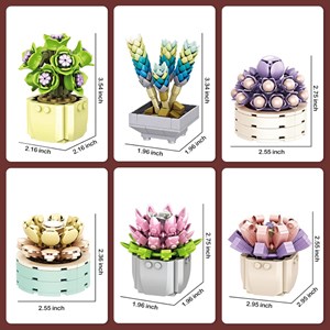 اسباب بازی لگو کریتور پک 6 تایی گل های ساکولنت 478 قطعه _اسباب بازی لگو