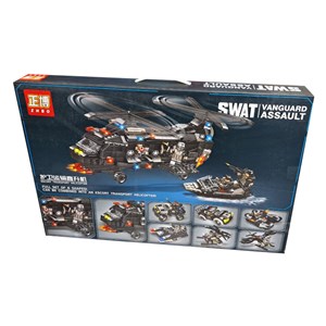 اسباب بازی لگو تکنیک هلیکوپتر نظامی 766 قطعه 6 در 1 مدل SWAT 6749 _اسباب بازی لگو