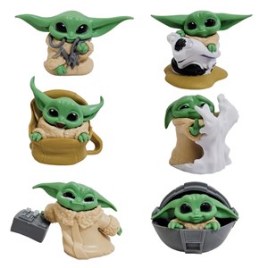 اسباب بازی اکشن فیگور مدل بیبی یودا بسته 6 عددی _اسباب بازی اکشن فیگور
