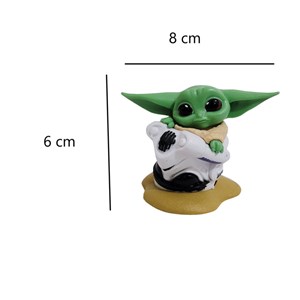 اسباب بازی اکشن فیگور مدل بیبی یودا بسته 6 عددی _اسباب بازی اکشن فیگور