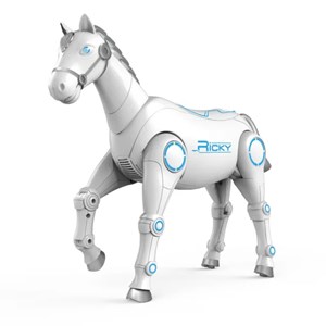 اسباب بازی ربات اسب سفید کنترلی Smart horse model control robot _اسباب بازی ربات