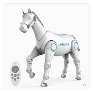 اسباب بازی ربات اسب سفید کنترلی Smart horse model control robot _اسباب بازی ربات