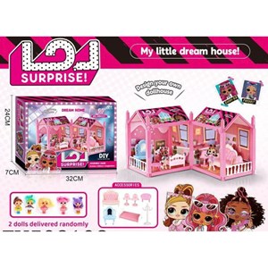 اسباب بازی خانه عروسکی ال او ال سورپرایزی 65 قطعه LOL surprise house _اسباب بازی لوازم خانگی