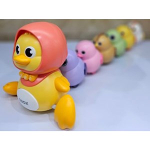 اسباب بازی نوزادی مرغ مادر زرد به همراه 3 عدد جوجه مگنتی _اسباب بازی نوزادی