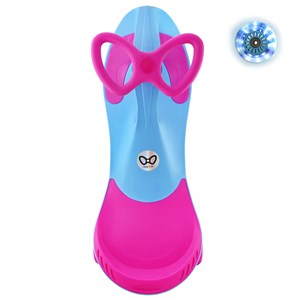 سه چرخه لوپ کار چرخ ژله ای چراغدار آبی سرخابی LOOPCAR _اسباب بازی دوچرخه