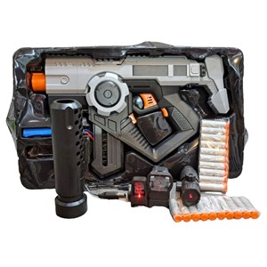 اسباب بازی تفنگ شارژی تیر فومی مدل 21104_اسباب بازی تفنگ