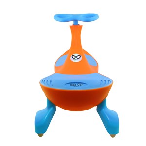 سه چرخه لوپ کار چرخ ژله ای چراغدار نارنجی آبی LOOPCAR_اسباب بازی دوچرخه