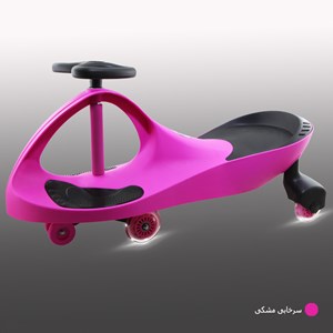 سه چرخه لوپ کار چرخ ژله ای چراغدار سرخابی مشکی LOOPCAR _اسباب بازی دوچرخه