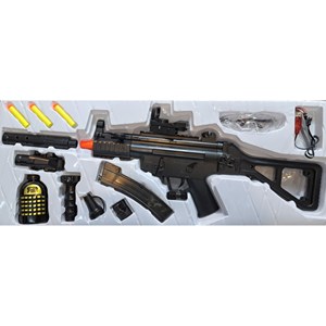 اسباب بازی تفنگ شارژی بزرگ تیر ژله ای و تیر فومی مدل MP5K Black Gel Blaster_اسباب بازی تفنگ