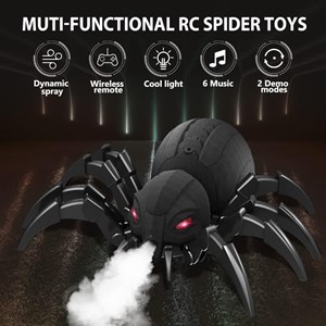 اسباب بازی ربات کنترلی عنکبوت دودزا Realistic RC Spider Robot_اسباب بازی ربات