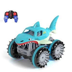 اسباب بازی ماشین کنترلی کوسه هیولای آب و خاک مدل 313-989 Amphibious Remote Control Car_اسباب بازی ماشین کنترلی