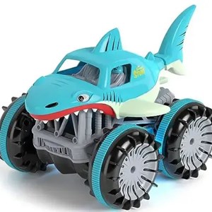 اسباب بازی ماشین کنترلی کوسه هیولای آب و خاک مدل 313-989 Amphibious Remote Control Car_اسباب بازی ماشین کنترلی