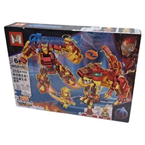 اسباب بازی لگو مارول آیرون من و تانوس 316 قطعه مدل MG818C Thanos and Iron Man lego marvel_اسباب بازی لگو