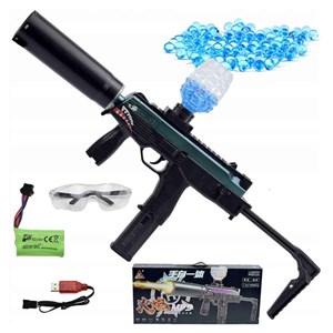 اسباب بازی تفنگ شارژی تیر ژله ای لیزردار مدل MP9 _اسباب بازی تفنگ