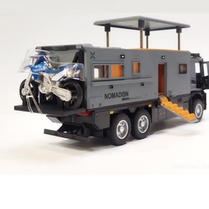 اسباب بازی ماشین کامیون کمپر مرسدس بنز خاکستری مقیاس 1:24 BENZ NOMADISN_اسباب بازی ماشین