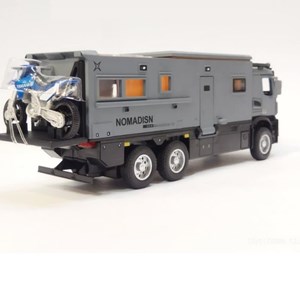 اسباب بازی ماشین کامیون کمپر مرسدس بنز خاکستری مقیاس 1:24 BENZ NOMADISN_اسباب بازی ماشین