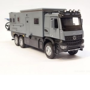 اسباب بازی ماشین کامیون کمپر مرسدس بنز خاکستری مقیاس 1:24 BENZ NOMADISN_اسباب بازی ماشین