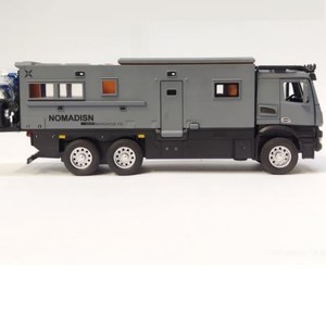 اسباب بازی ماشین کامیون کمپر مرسدس بنز خاکستری مقیاس 1:24 BENZ NOMADISN_اسباب بازی ماشین