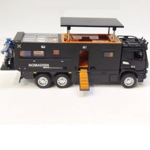 اسباب بازی ماشین کامیون کمپر مرسدس بنز مشکی مقیاس 1:24 BENZ NOMADISN_اسباب بازی ماشین
