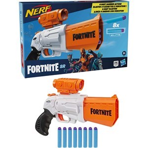 اسباب بازی تفنگ نرف Nerf مدل Hasbro - Nerf - Fortnite SR Blaster - 4-Dart Hammer Action_اسباب بازی تفنگ