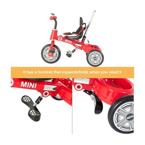 سه چرخه‌ی تاشوی Rastar قرمز مدل Rastar - Fold Tricycle Bike - Red_اسباب بازی دوچرخه