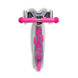 اسکوتر مینی دلوکس نئوکروم با بدنه شفاف و چرخ های چراغ دار مدل Micro - Mini Scooter Deluxe Flux Neochrome LED - Pink _اسکوتر