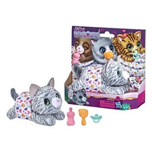اسباب بازی عروسک پیشی رباتیک FurReal Newborns مدل FurReal - Newborns Kitty Interactive Animatronic Plush_اسباب بازی ربات