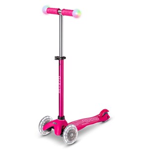 اسکوتر پنج حالته مجیک دلوکس صورتی مدل Micro - Mini2Grow - 5 in 1 - Deluxe Magic LED Pink_اسکوتر