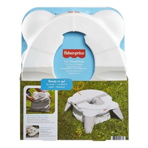 توالت فرنگی مسافرتی کودک مدل Mattel - Fisher Price - 2-In-1 Travel Potty_اسباب بازی نوزادی