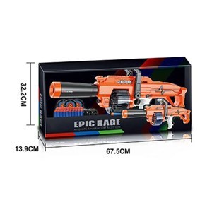 اسباب بازی تفنگ مسلسل رگباری دسته دار Future مدل G10 Epic Rage Electric_ اسباب بازی تفنگ
