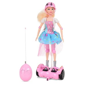 عروسک باربی اسکوتر سوار کنترلی 30 سانتی_اسباب بازی عروسک دخترانه
