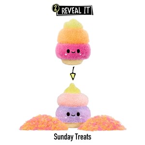 عروسک پولیشی بستنی سورپرایزی بزرگ مدل MGA - Fluffie Stuffiez - Large Collectible Plush - Ice Craem_عروسک سورپرایزی