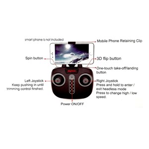 کوادکوپتر کنترلی دوربین دار سیما با ارسال زنده تصویر مدل Syma Z4W_اسباب بازی کوادکوپتر