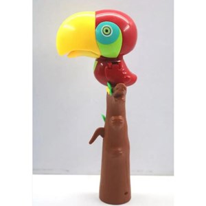 اسباب بازی حباب ساز موزیکال مدل طوطی قرمز bubble bird music light toy_اسباب بازی تفنگ