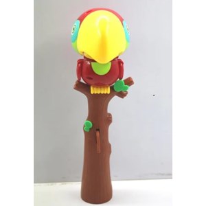 اسباب بازی حباب ساز موزیکال مدل طوطی قرمز bubble bird music light toy_اسباب بازی تفنگ