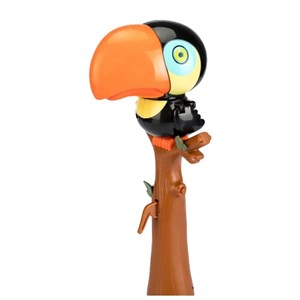 اسباب بازی حباب ساز موزیکال مدل طوطی مشکی bubble bird music light toy_اسباب بازی تفنگ