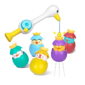 اسباب بازی حمام ماهیگیری مغناطیسی جوجه اردک 5 عددی_اسباب بازی نوزادی