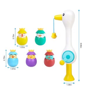 اسباب بازی حمام ماهیگیری مغناطیسی جوجه اردک 5 عددی_اسباب بازی نوزادی