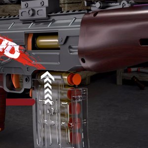 تفنگ اسباب بازی تک تیر انداز تیر فومی مدل SVD DO49AB_اسباب بازی تفنگ