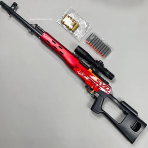 تفنگ اسباب بازی تک تیر انداز تیر فومی مدل SVD DO49AB_اسباب بازی تفنگ