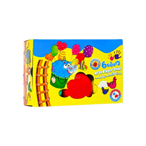 رنگ انگشتی آریا 6 رنگ Arya finger paint 6 colors_اسباب بازی علمی