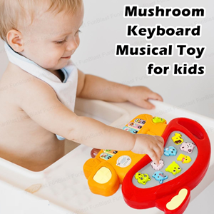 اسباب بازی ارگ آموزشی موزیکال طرح قارچ با آموزش صدای حیوانات Mushroom Piano Toy_اسباب بازی نوزادی