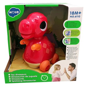دایناسور موزیکال هولی تویز قرمز مدل Hola Toys 6110_اسباب بازی نوزادی