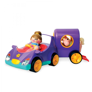 اسباب بازی ماشین یدک کش دختر تولو مدل 89911 Tolo Pony Trailer- Pastel Colours _اسباب بازی نوزادی