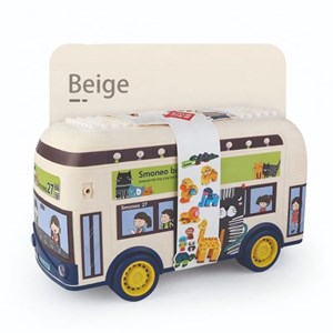 لگو دوپلو اسمونو 136 قطعه مدل اتوبوس حیوانات smoneo رنگ کرم_اسباب بازی لگو