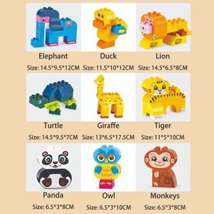 لگو دوپلو اسمونو 136 قطعه مدل اتوبوس حیوانات smoneo رنگ صورتی_اسباب بازی لگو